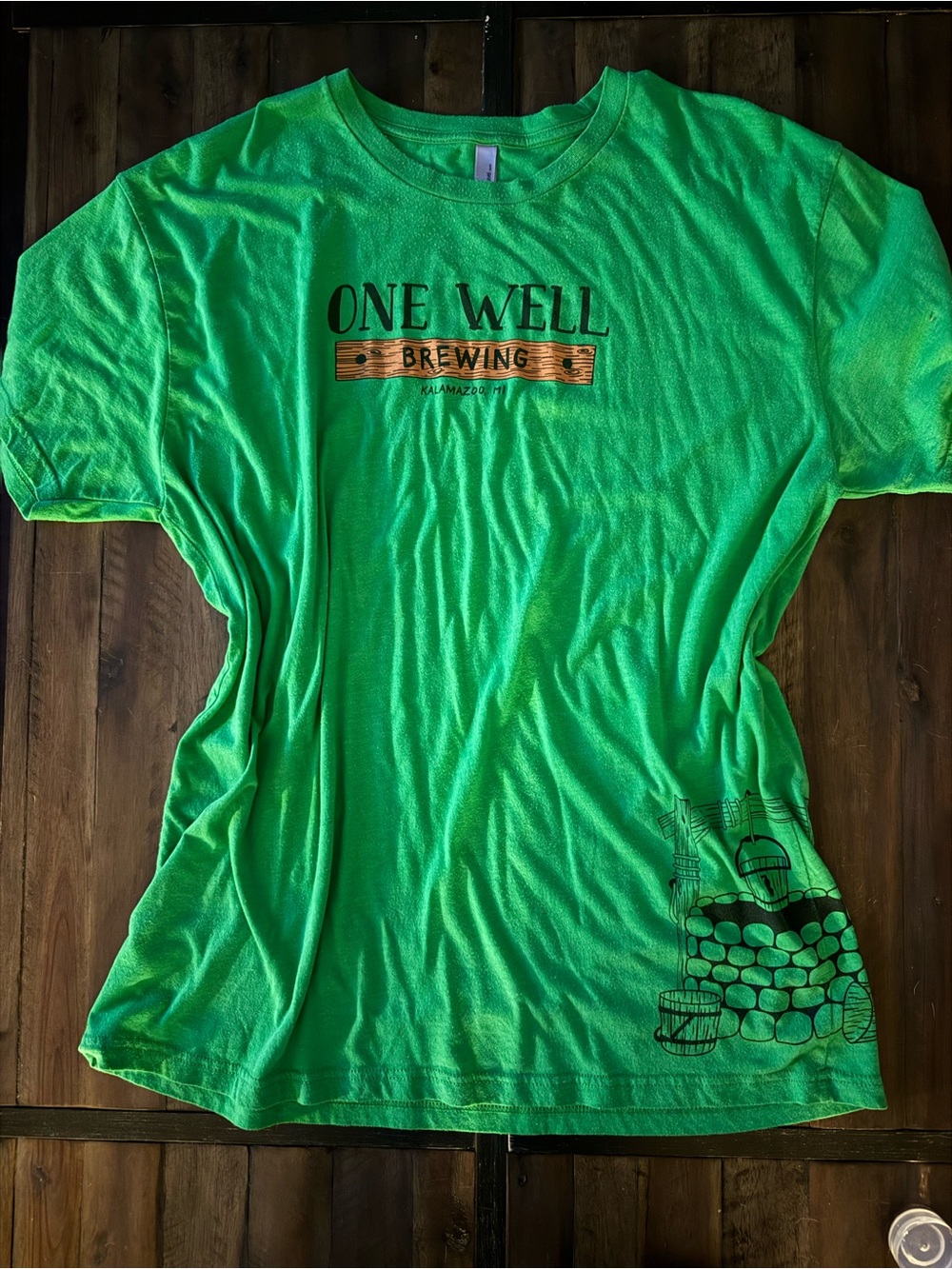 Green Short Sleeve Logo Tee